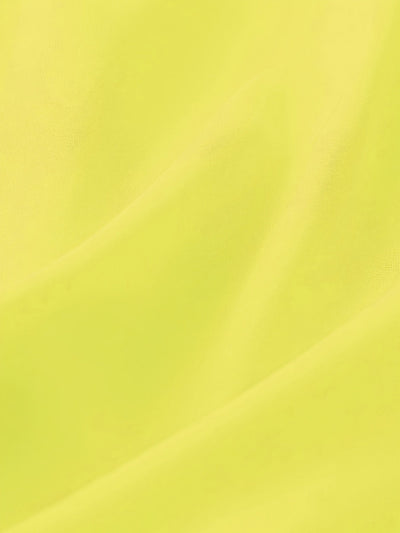 Gelbes rückenfreies Sommerkleid mit dünnen Trägern