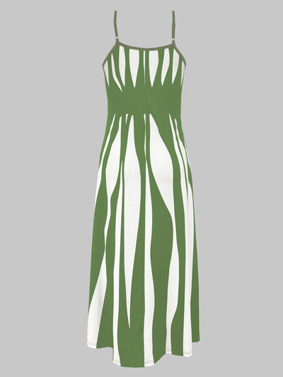Elegantes Trägerkleid mit V-Ausschnitt