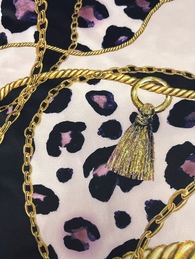 Ärmelloses Kleid mit Kettenmuster - Mehrfarbig Eleganz