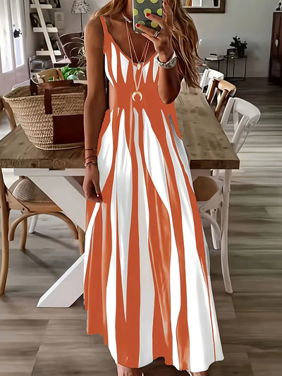 Elegantes Trägerkleid mit V-Ausschnitt