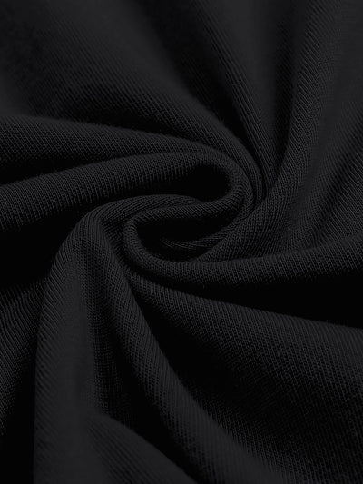 Kurzärmeliges einfarbiges Kleid für Frauen Schwarz Grün