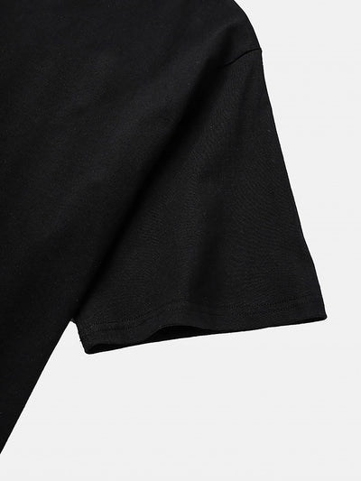 Kurzärmeliges einfarbiges Kleid für Frauen Schwarz Grün