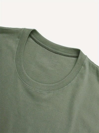 Kurzärmeliges einfarbiges Kleid für Frauen Schwarz Grün