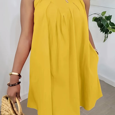 Ärmelloses Sommerkleid für Frauen Locker und Elegant