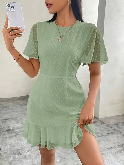 Boho-Midikleid mit Spitze und Stickerei – Sommerlich, Mintweiß, Lässig und Elegant zugleich