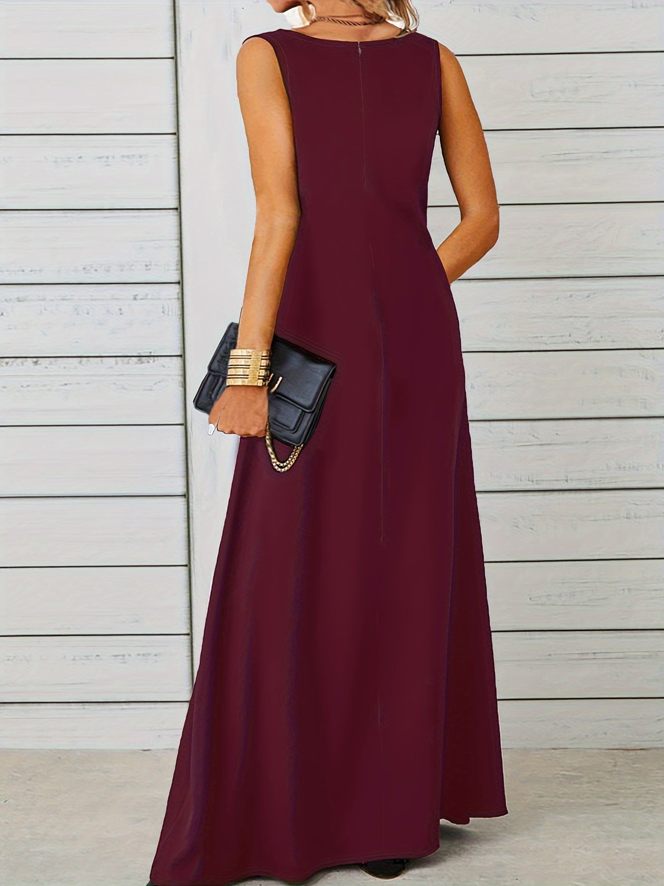 Elegantes ärmelloses Jacquard Sommer Mode Kleid