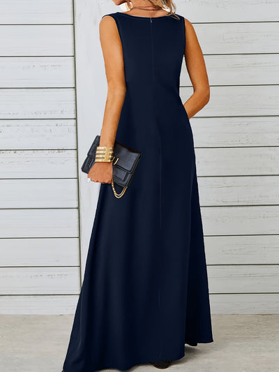 Elegantes ärmelloses Jacquard Sommer Mode Kleid