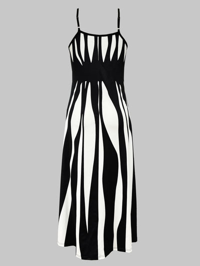 Elegantes Trägerkleid mit V-Ausschnitt