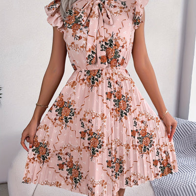 Blumenkleid mit Rüschen elegant und feminin