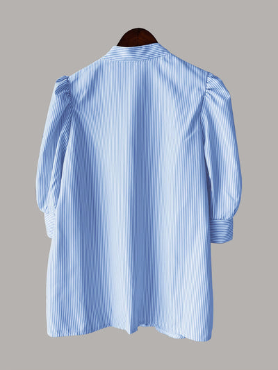 Sommerferienset - Gestreiftes Shirt und Shorts mit Rüschen