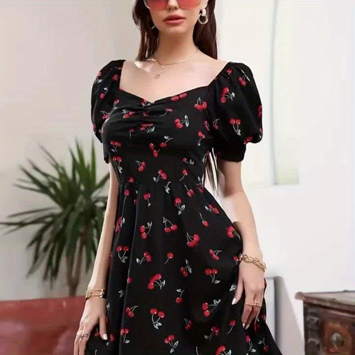 Elegantes Kleid mit Muster –Sommermode