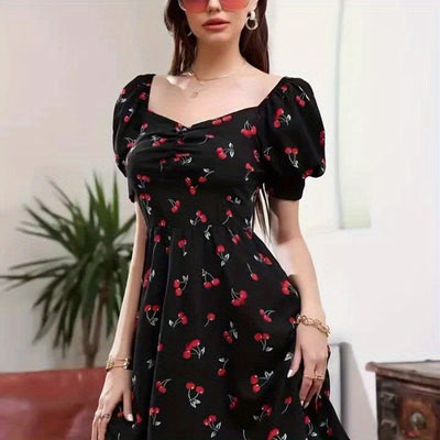 Elegantes Kleid mit Muster –Sommermode