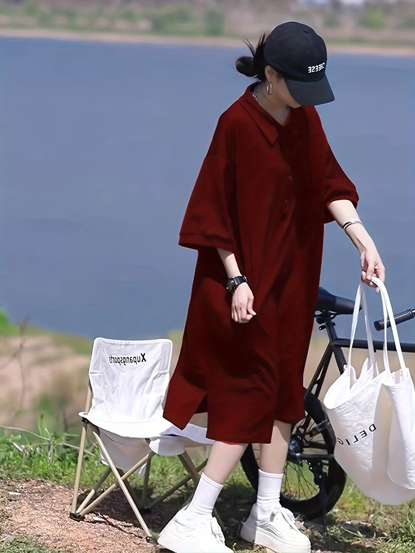 Kurzärmeliges Damen-T-Shirt-Kleid für den Sommer - lockere Passform und modischer Komfort