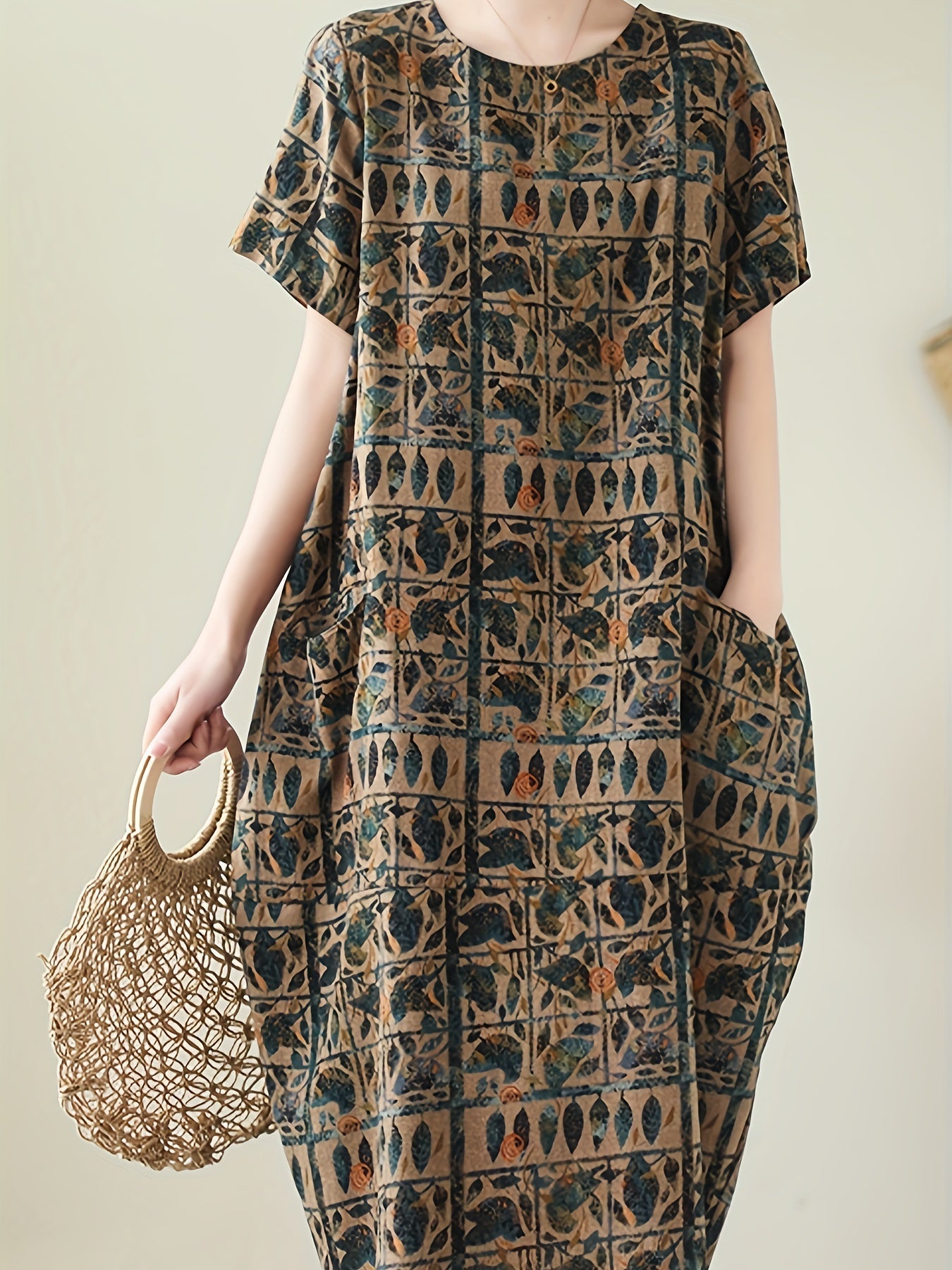 Leinen Sommerkleid mit Print – Locker und Luftig