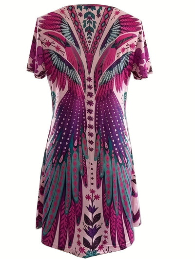 Knielanges Blumenkleid - Elegant und vielseitig