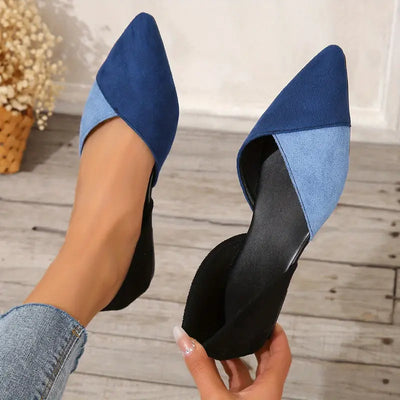 Bequeme Ballerinas mit Colorblock