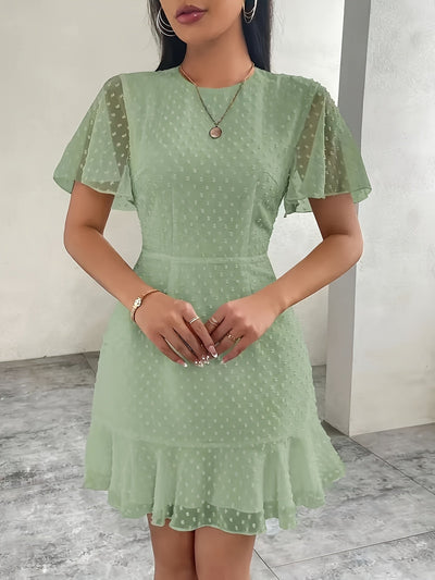 Boho-Midikleid mit Spitze und Stickerei – Sommerlich, Mintweiß, Lässig und Elegant zugleich