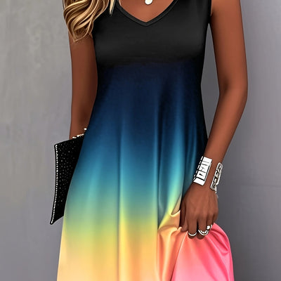 Sommerferienkleid - Gradient Style, Plus Size