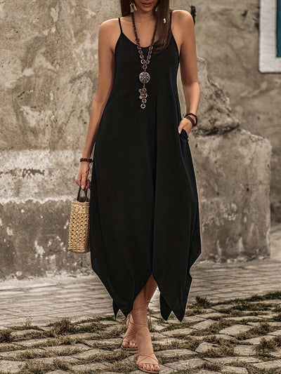 Trägerkleid mit asymmetrischem Saum – Sommerliche Leichtigkeit und Stil