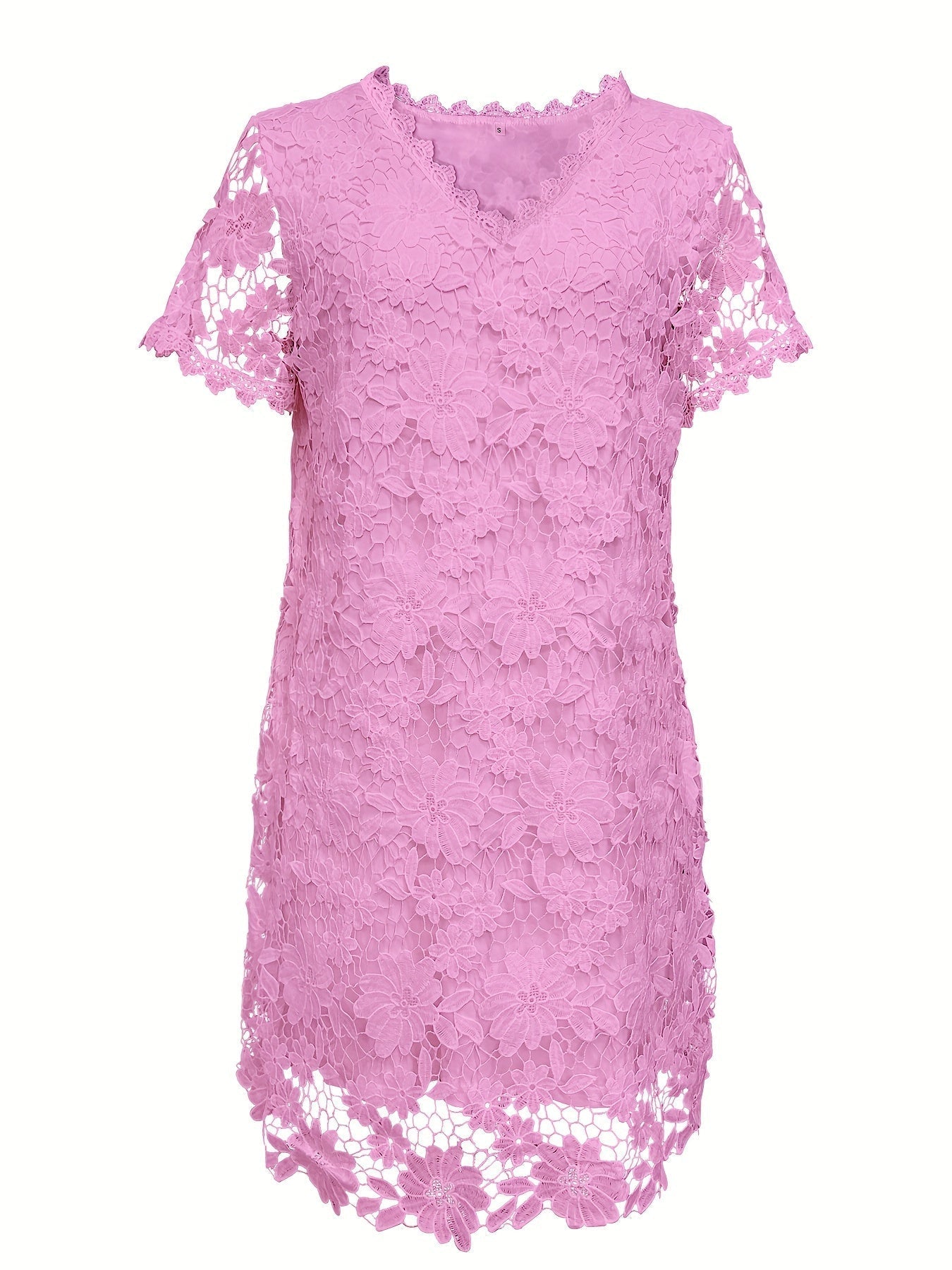 Spitzenkleid mit Ausschnitt Elegantes Kleid für Partys und Bankette