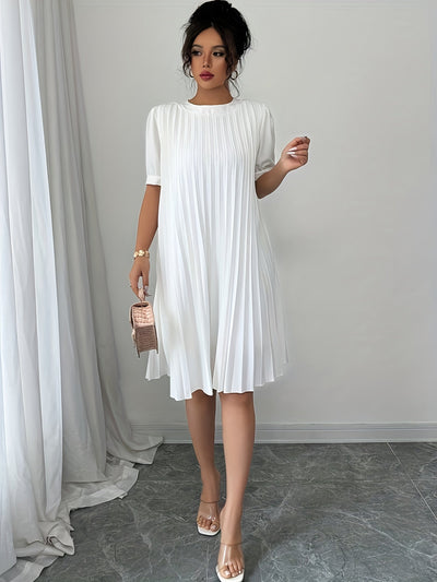 Weißes Sommerkleid mit Volants Elegant und luftig für den Urlaub