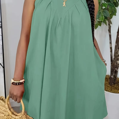 Ärmelloses Sommerkleid für Frauen Locker und Elegant