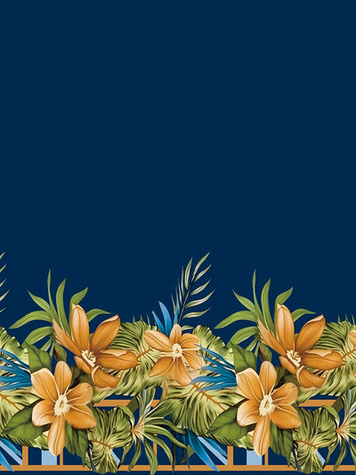 Tropisches Maxikleid mit offenen Schultern