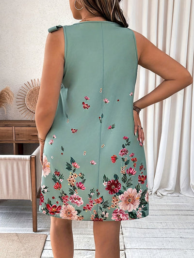 Schickes Plus Size Kleid mit Spitze und Cocard - perfekt für den Sommer!