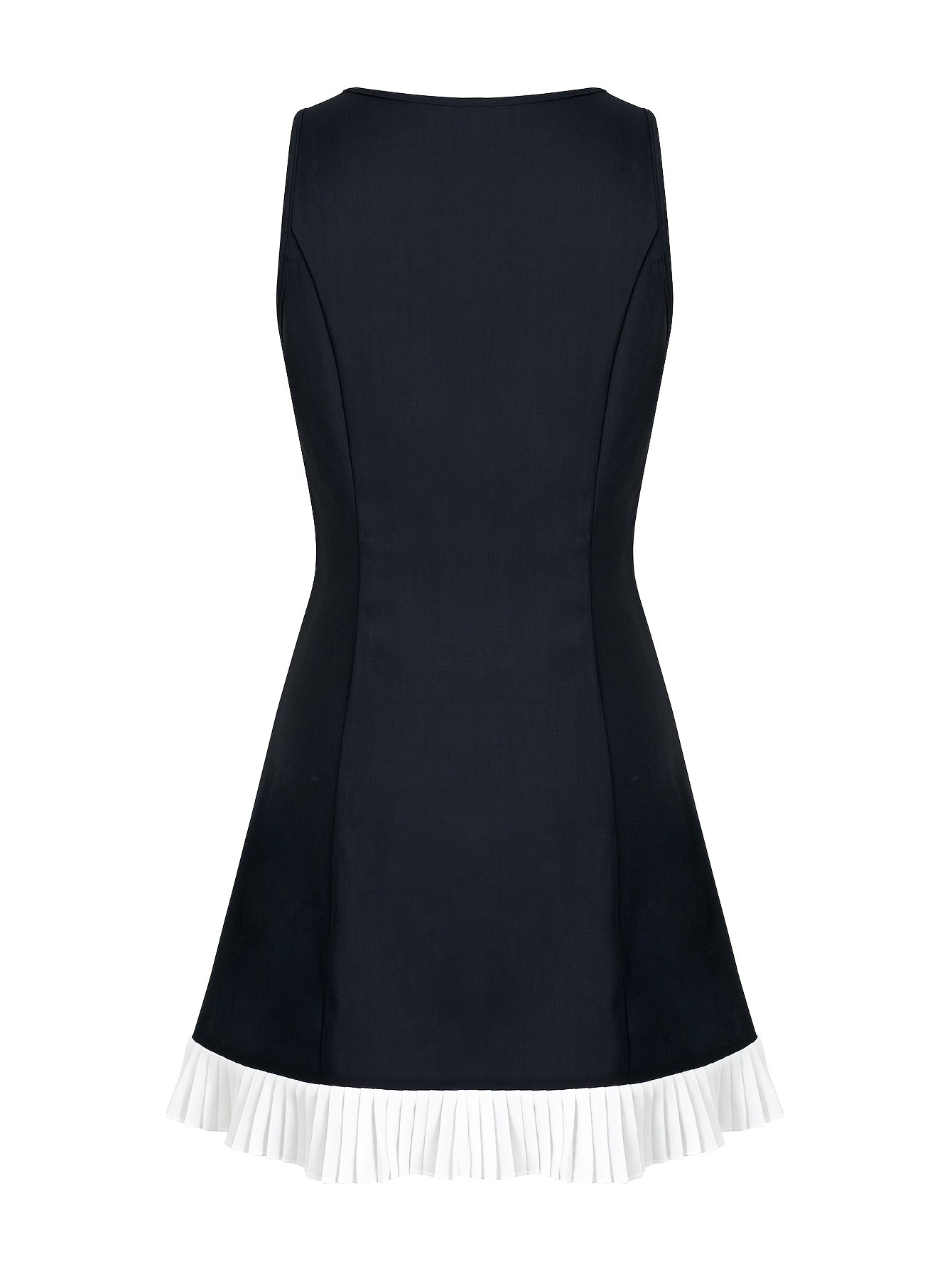 Ärmelloses Kleid mit ärmellosem Ausschnitt, Modische Damenbekleidung