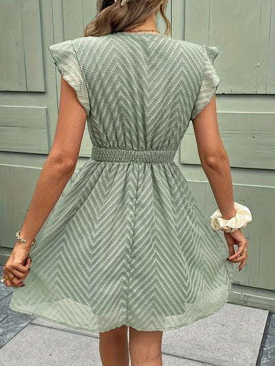 Sommerkleid im Bridgerton-Stil mit Taillenbindung für Damen
