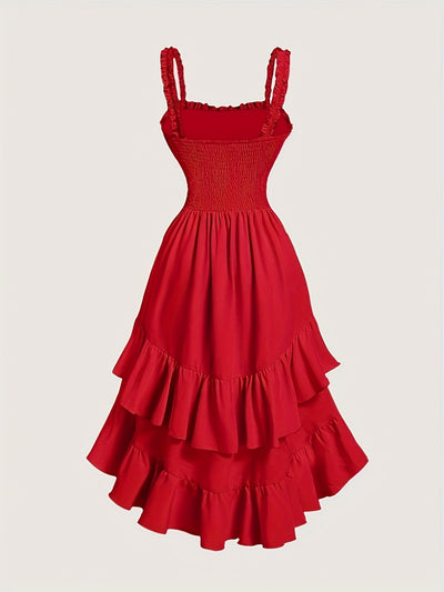 Elegantes asymmetrisches Polyesterkleid - perfekt für Frühling/Sommer