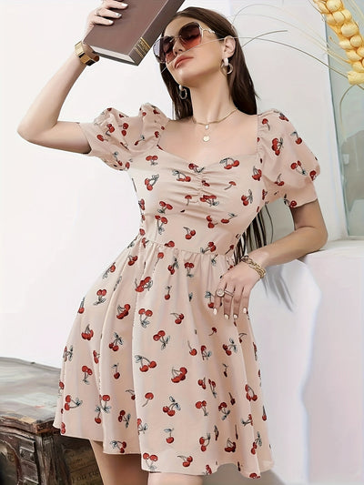 Elegantes Kleid mit Muster –Sommermode