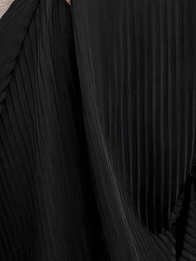 Elegantes Damenkleid mit frechem Ausschnitt - Tailliertes Oberteil und fließendes Unterteil