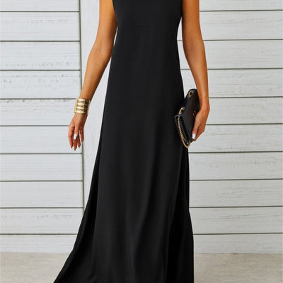Elegantes ärmelloses Jacquard Sommer Mode Kleid