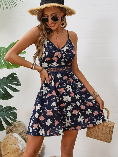 Elegantes Spitzenkleid Sommerliches Trägerkleid Figurbetont & Luftig