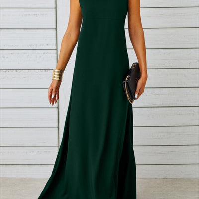 Elegantes ärmelloses Jacquard Sommer Mode Kleid