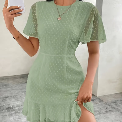 Boho-Midikleid mit Spitze und Stickerei – Sommerlich, Mintweiß, Lässig und Elegant zugleich