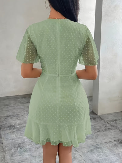 Boho-Midikleid mit Spitze und Stickerei – Sommerlich, Mintweiß, Lässig und Elegant zugleich