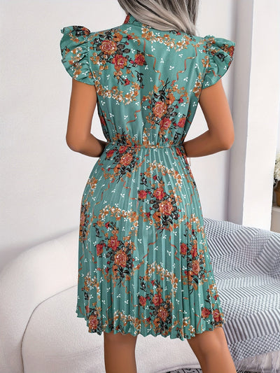 Blumenkleid mit Rüschen elegant und feminin