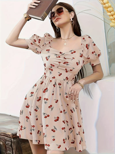 Elegantes Kleid mit Muster –Sommermode