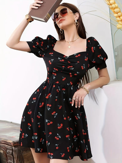 Elegantes Kleid mit Muster –Sommermode