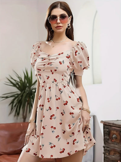 Elegantes Kleid mit Muster –Sommermode