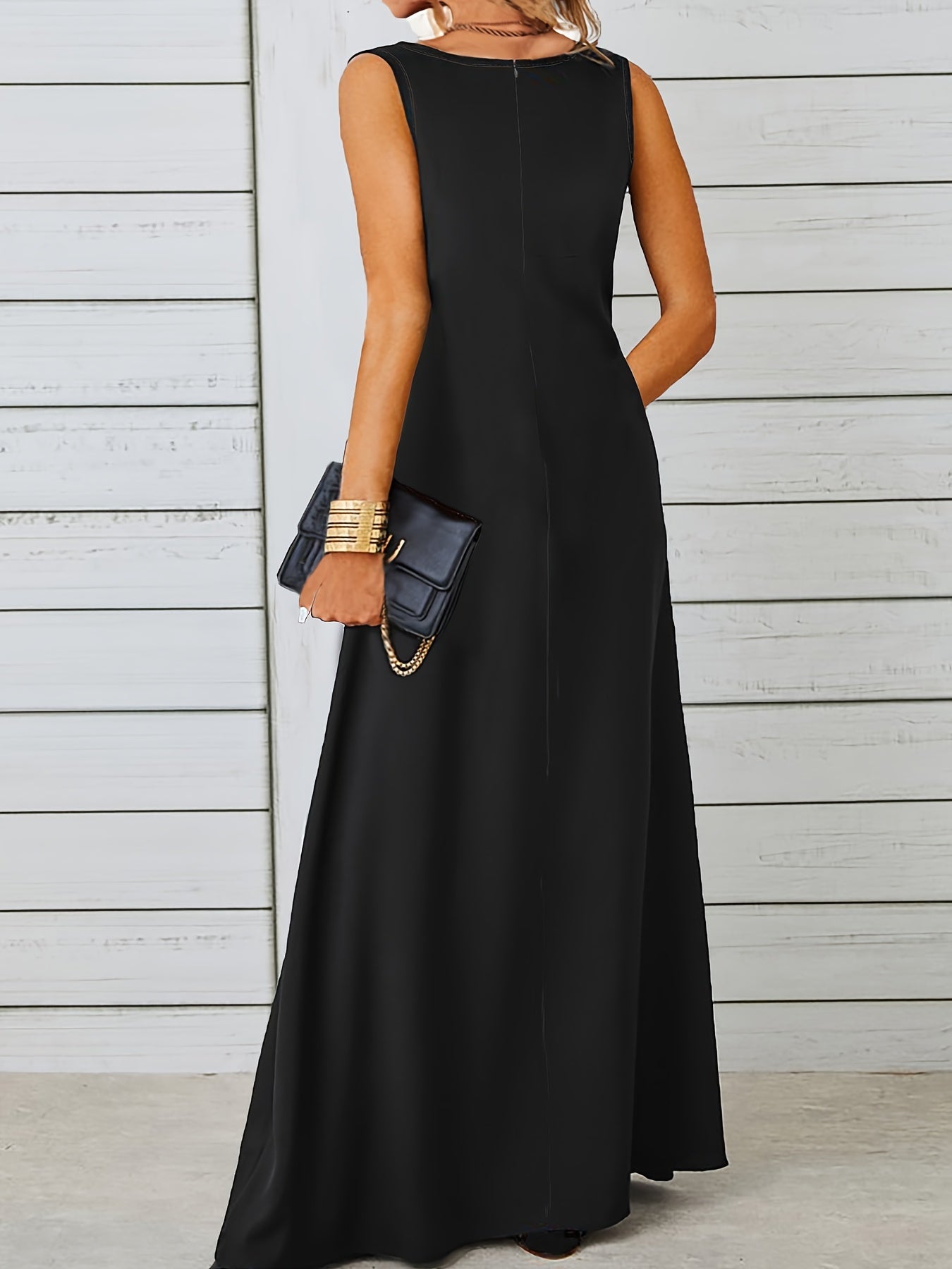 Elegantes ärmelloses Jacquard Sommer Mode Kleid