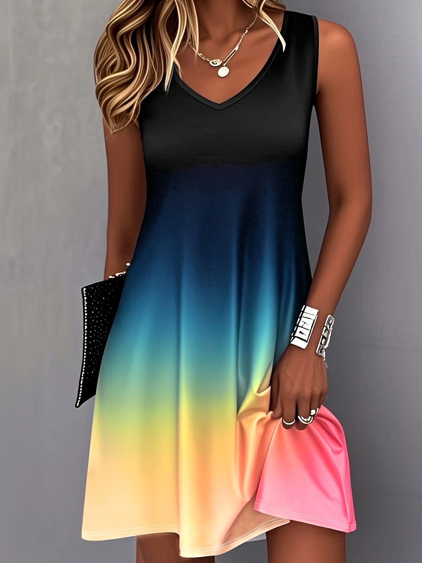 Sommerferienkleid - Gradient Style, Plus Size