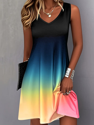 Sommerferienkleid - Gradient Style, Plus Size