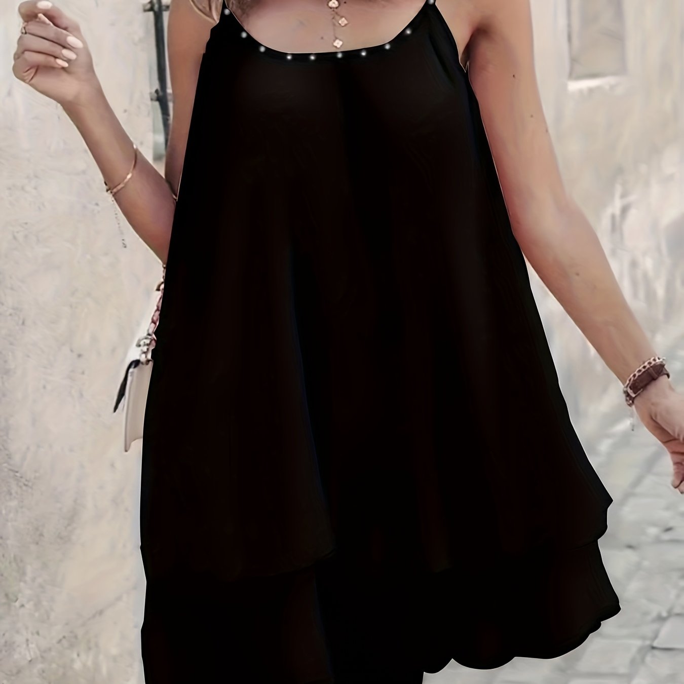 Tüllkleid mit Perlen - Leicht und elegant geschichtet