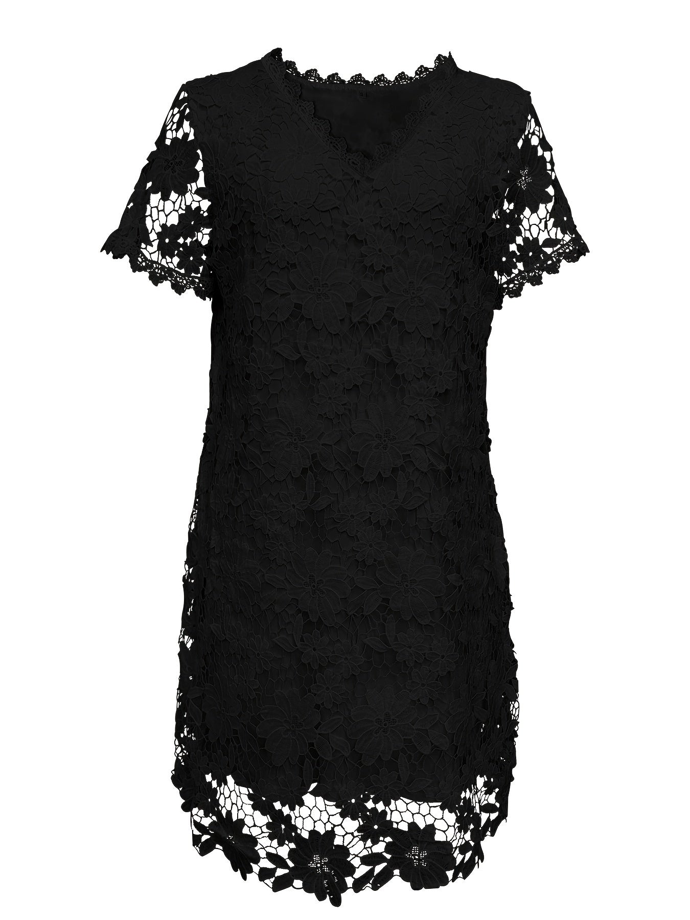 Spitzenkleid mit Ausschnitt Elegantes Kleid für Partys und Bankette