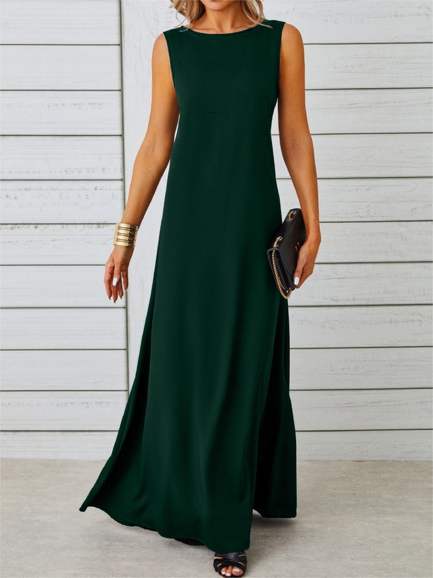 Elegantes ärmelloses Jacquard Sommer Mode Kleid