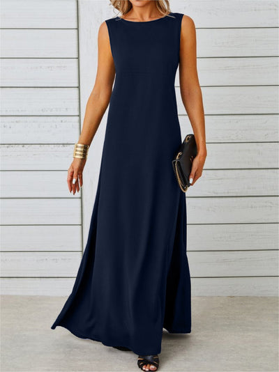 Elegantes ärmelloses Jacquard Sommer Mode Kleid