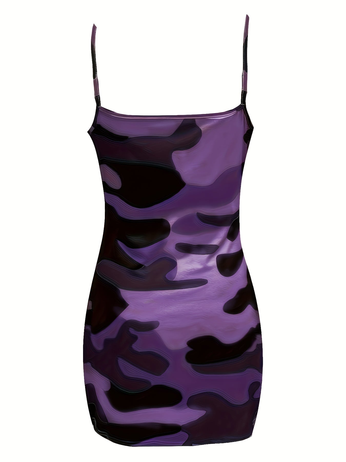 Elegantes Damen-Bodycon-Kleid mit Camouflage-Muster